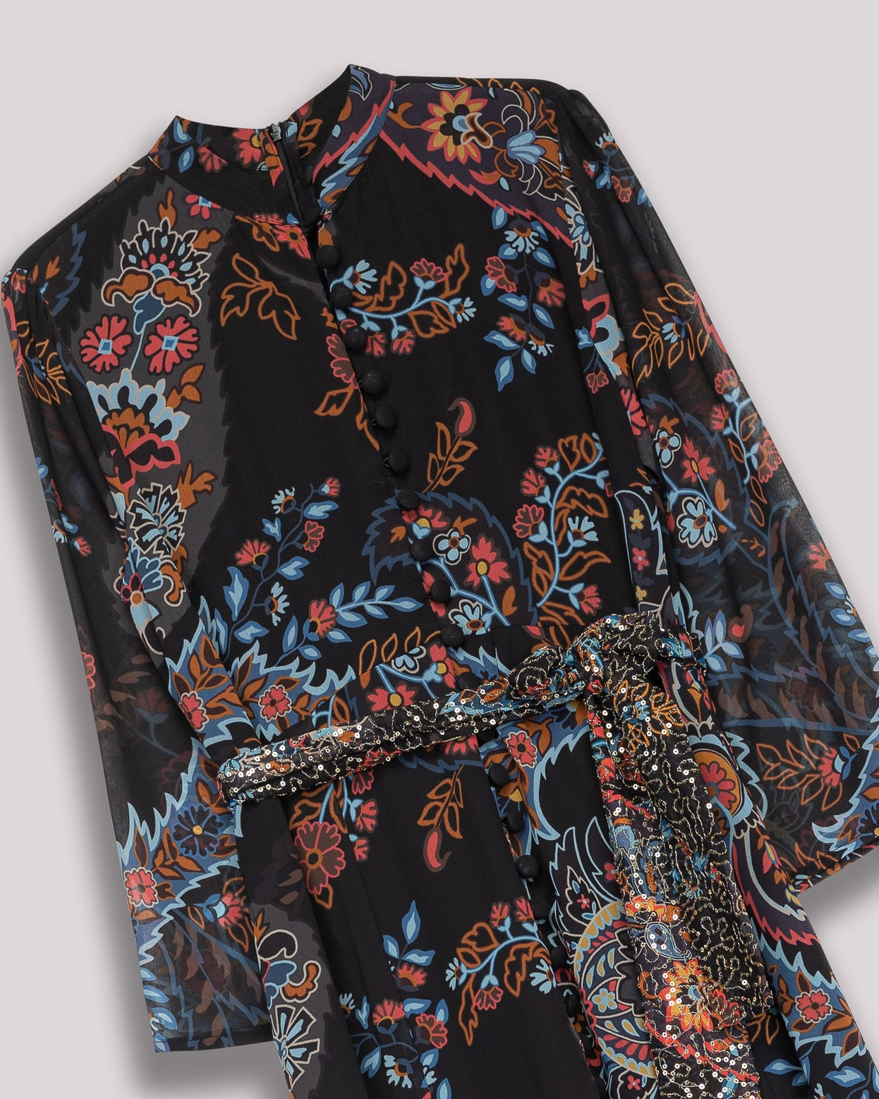 Magnolia Long Floral Print Dress by NIZA