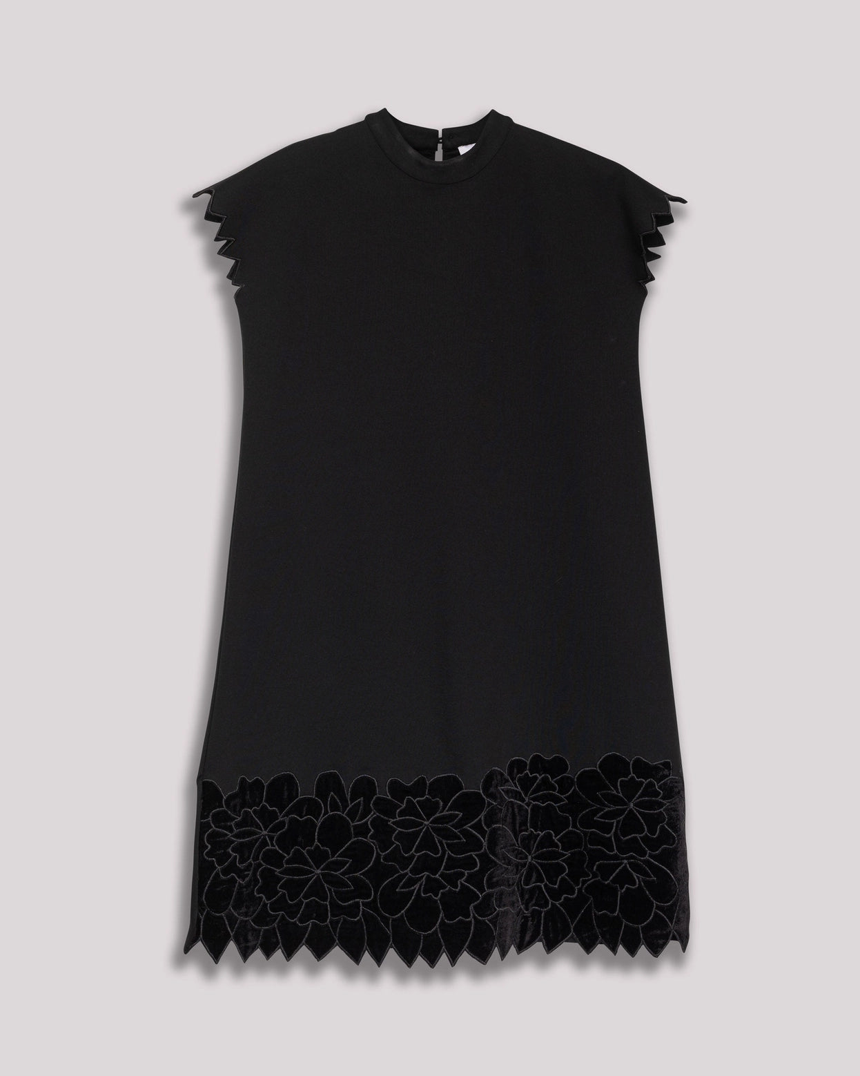 Brenna Embroidered Black Dress by NIZA