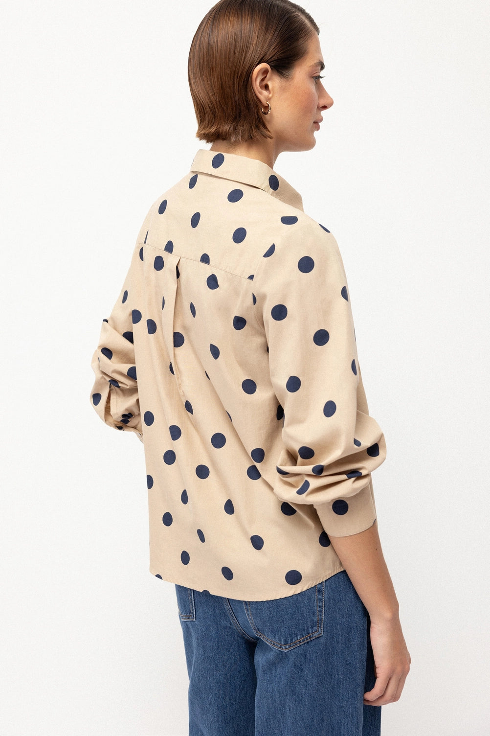 Polka-Dot Beige Shirt by LANIDOR