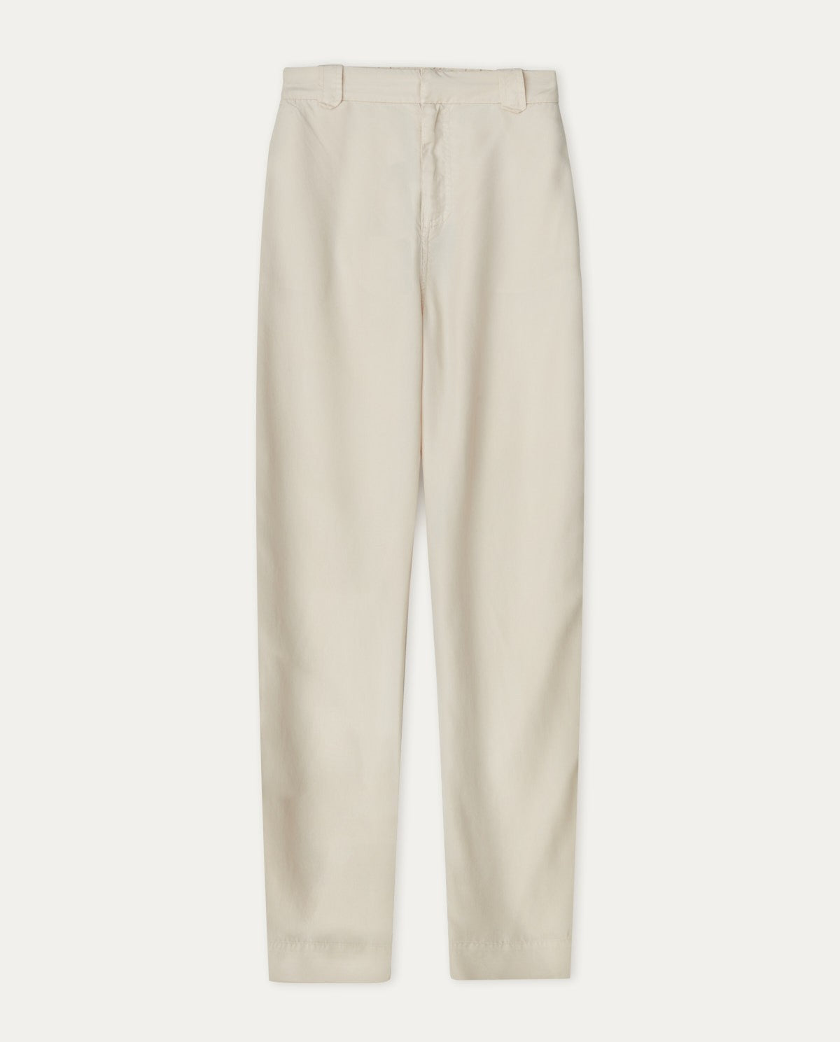 Flowy tencel trousers in ivory by YERSE