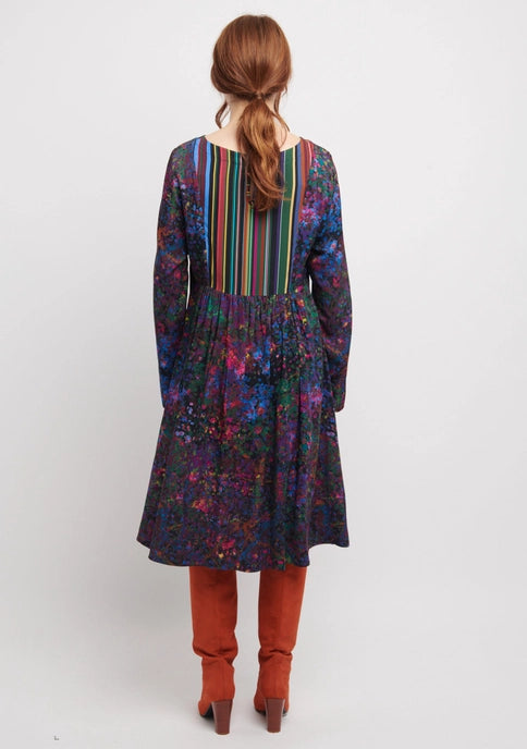 Luminecent Pattern Fluid Dress by MADE IN SENS