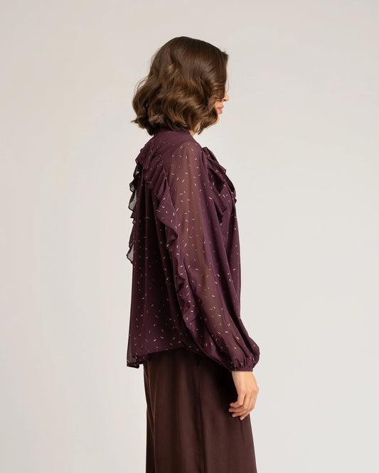 Eggplant Lace Camisole Tessala by NIZA