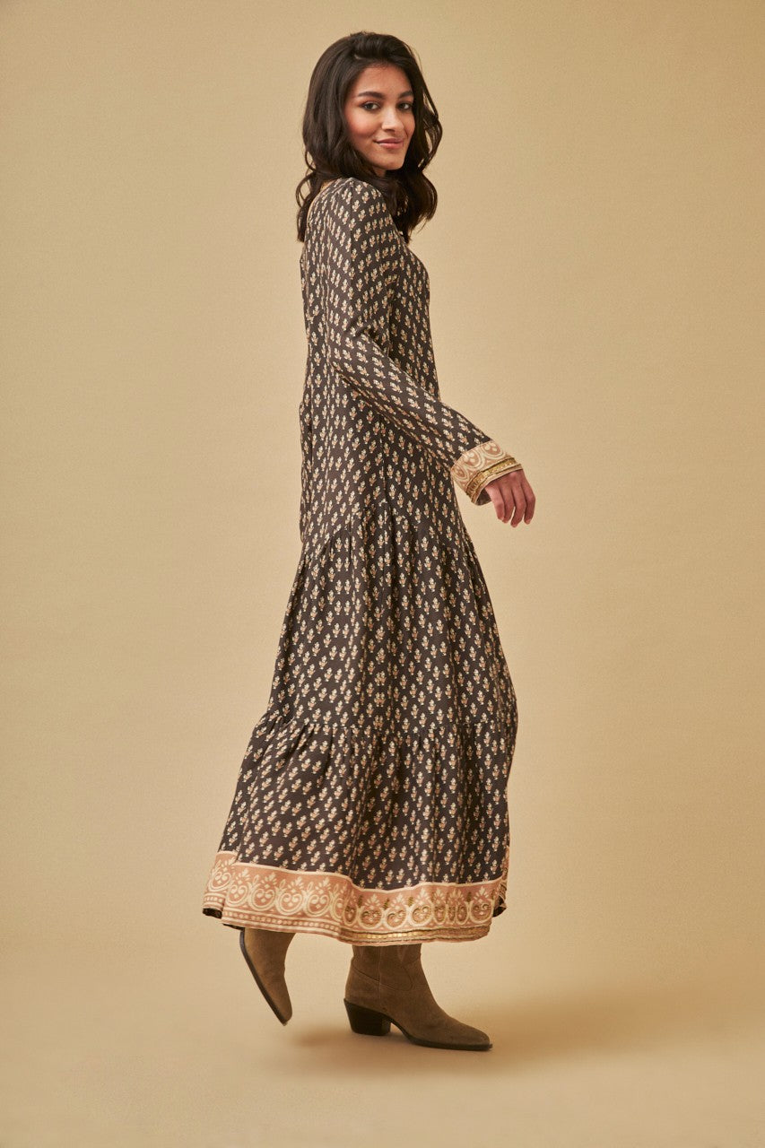 Ethnic long print dress by NKN