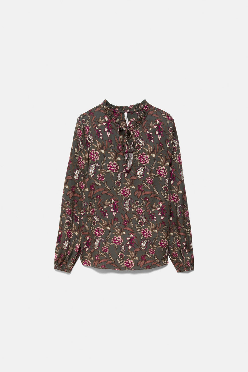 Floral Print Blouse in Anthracite by LANIDOR