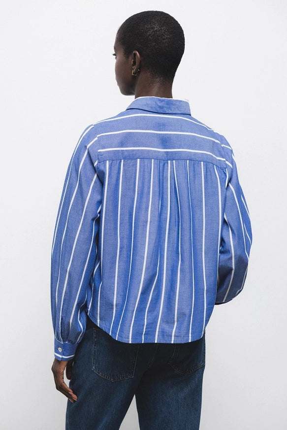 Striped Shirt in Blue by LANIDOR