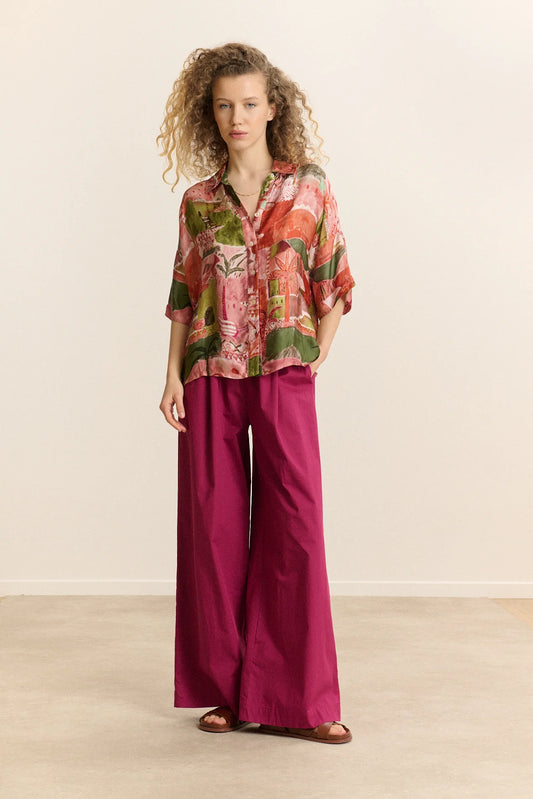 Celina Shirt in Rose Print