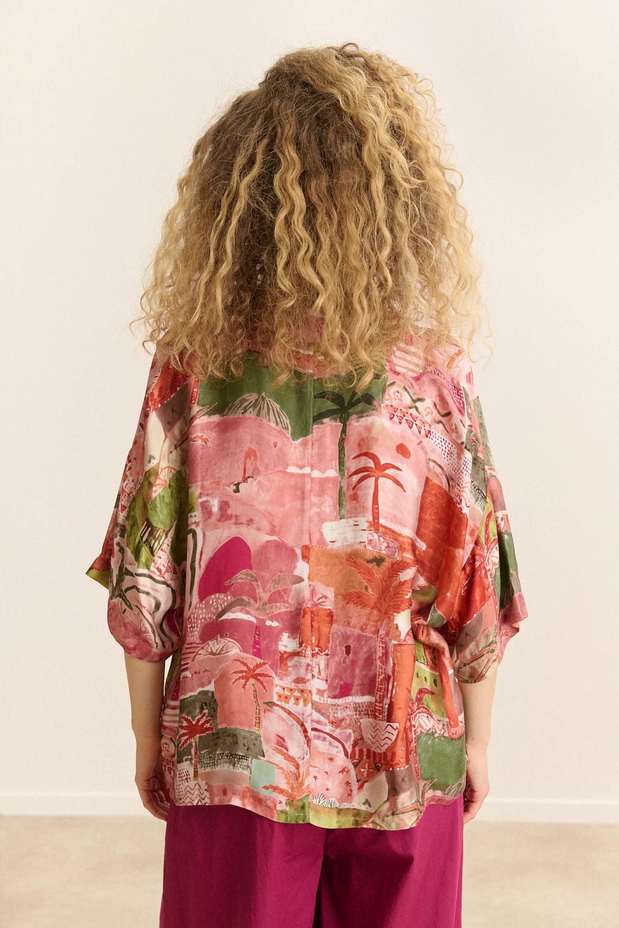 Celina Shirt in Rose Print