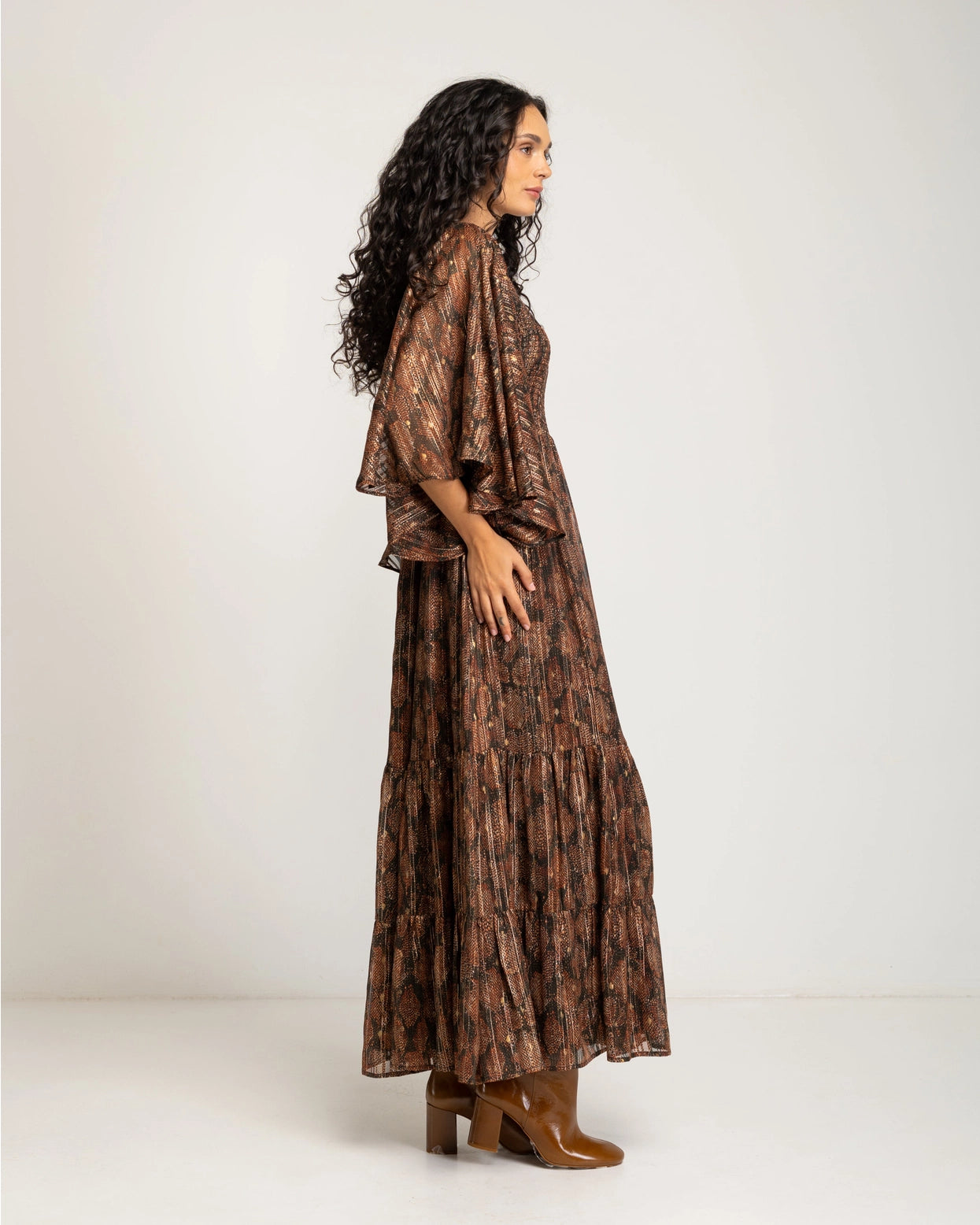 Eteria Long Shiny Dress by NIZA