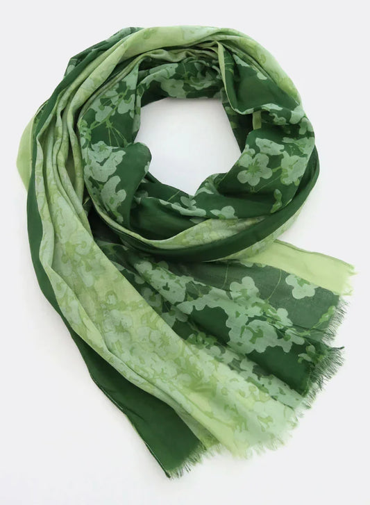 Ada Green 100% Organic Cotton Scarf by DJIAN