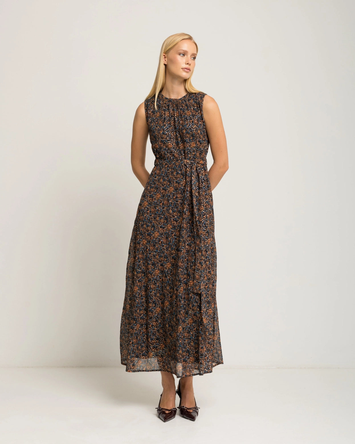 Lorene Sequin Long Dress by NIZA