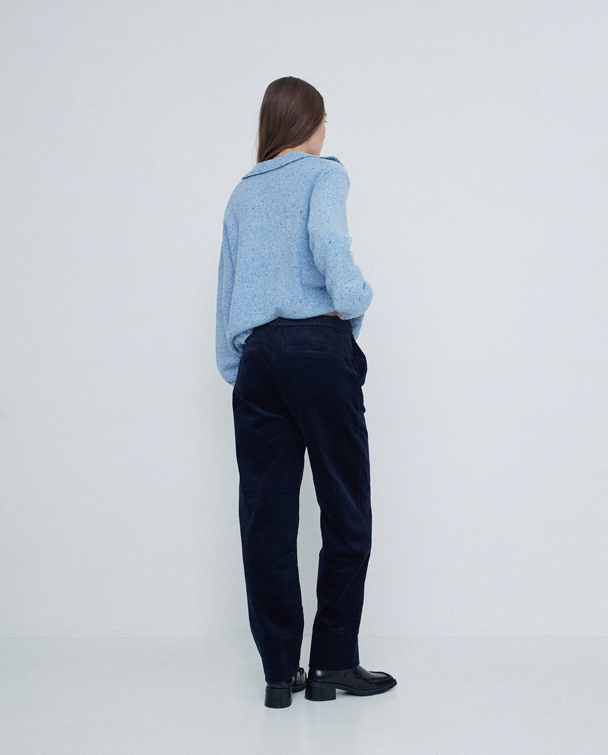 Corduroy blue trousers by YERSE