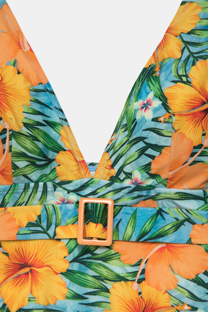 LIZONNE Floral Print Swimsuit