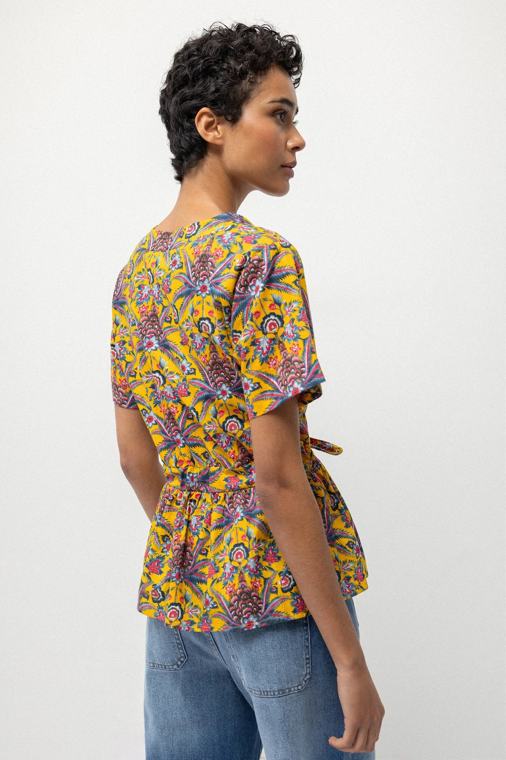Gongogi Floral Printed Blouse