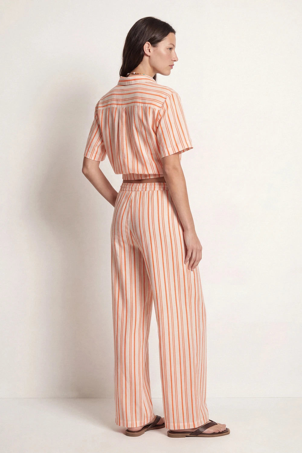 Manaus Striped Crop Shirt