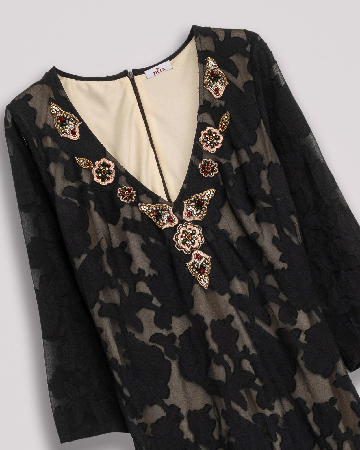 Ambria Black Velvet Dress by NIZA