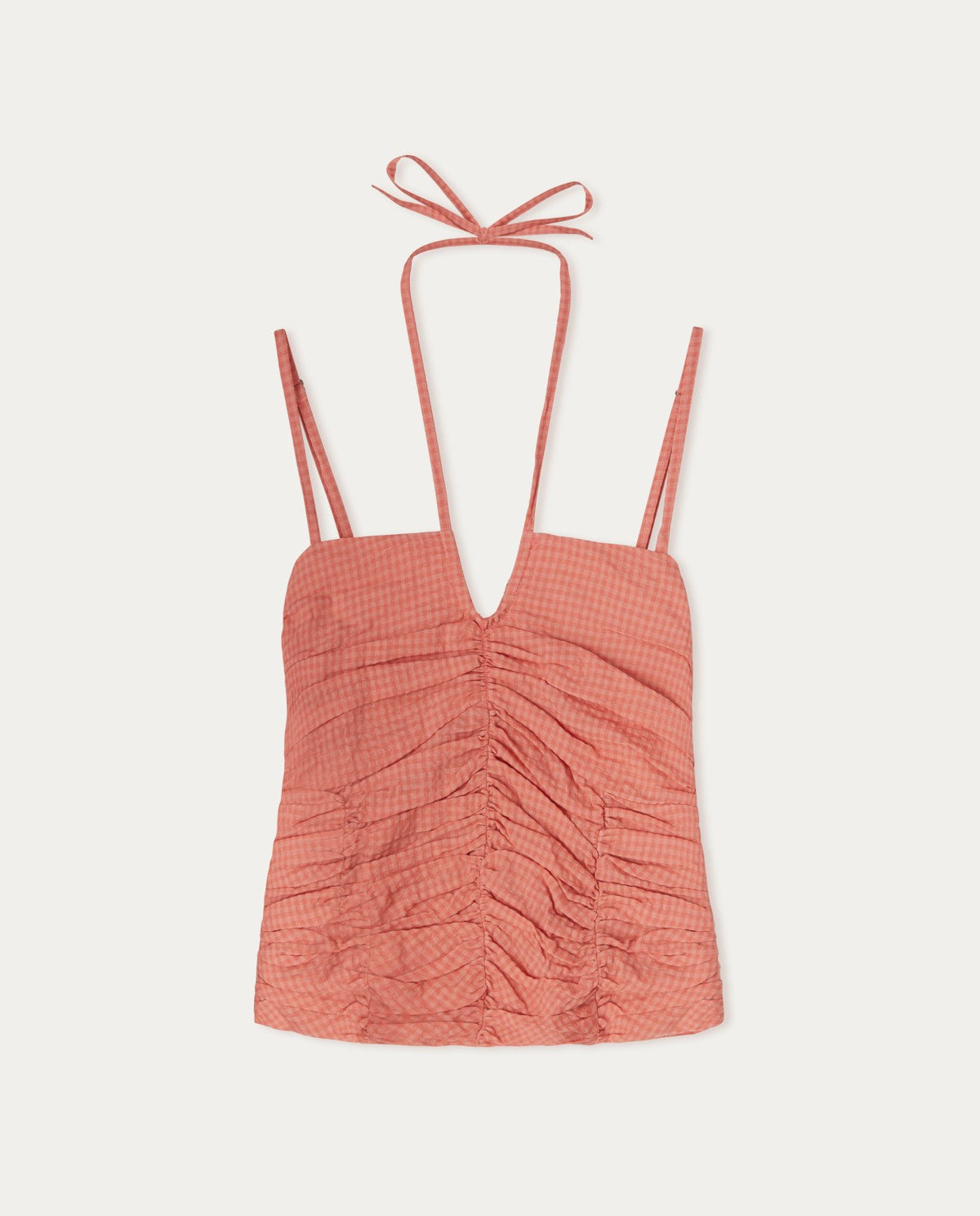 Camisole draped top in salmon by YERSE