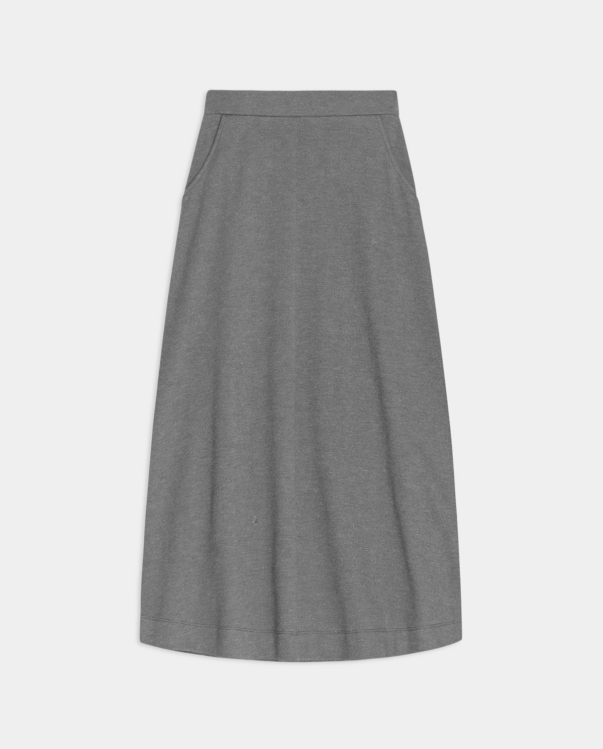 Pleated Skirt in Grey by YERSE