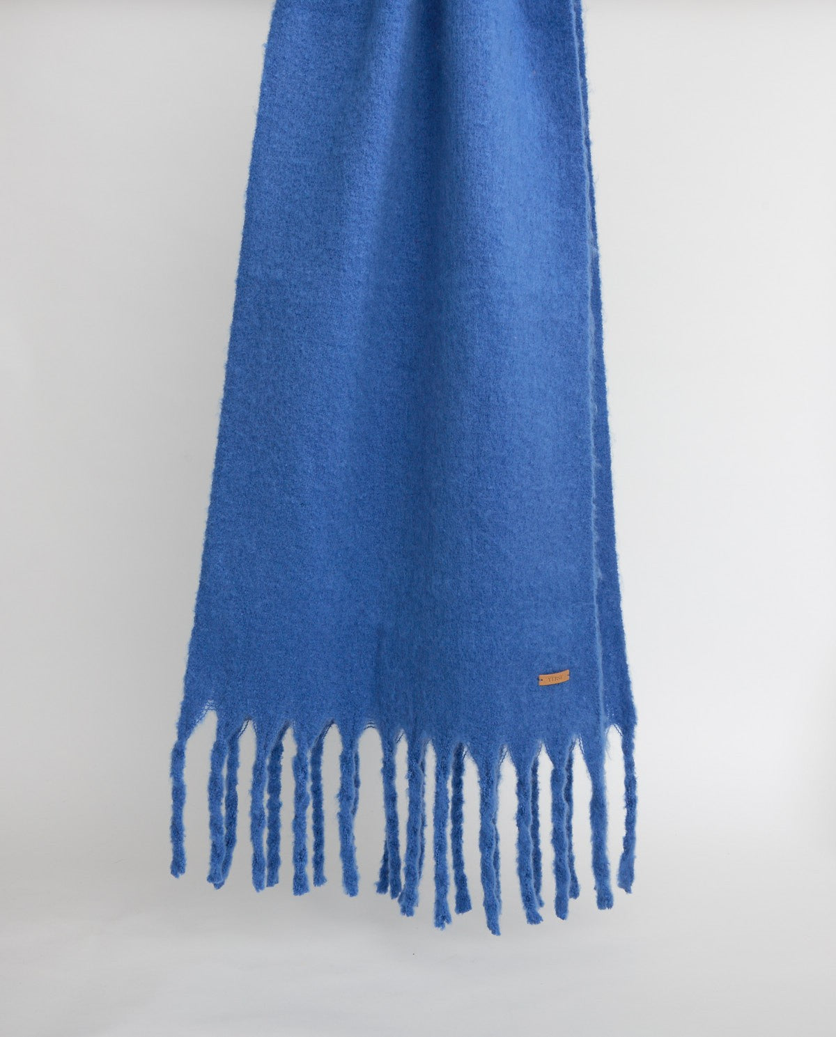 Long soft scarf in cobalt blue by YERSE