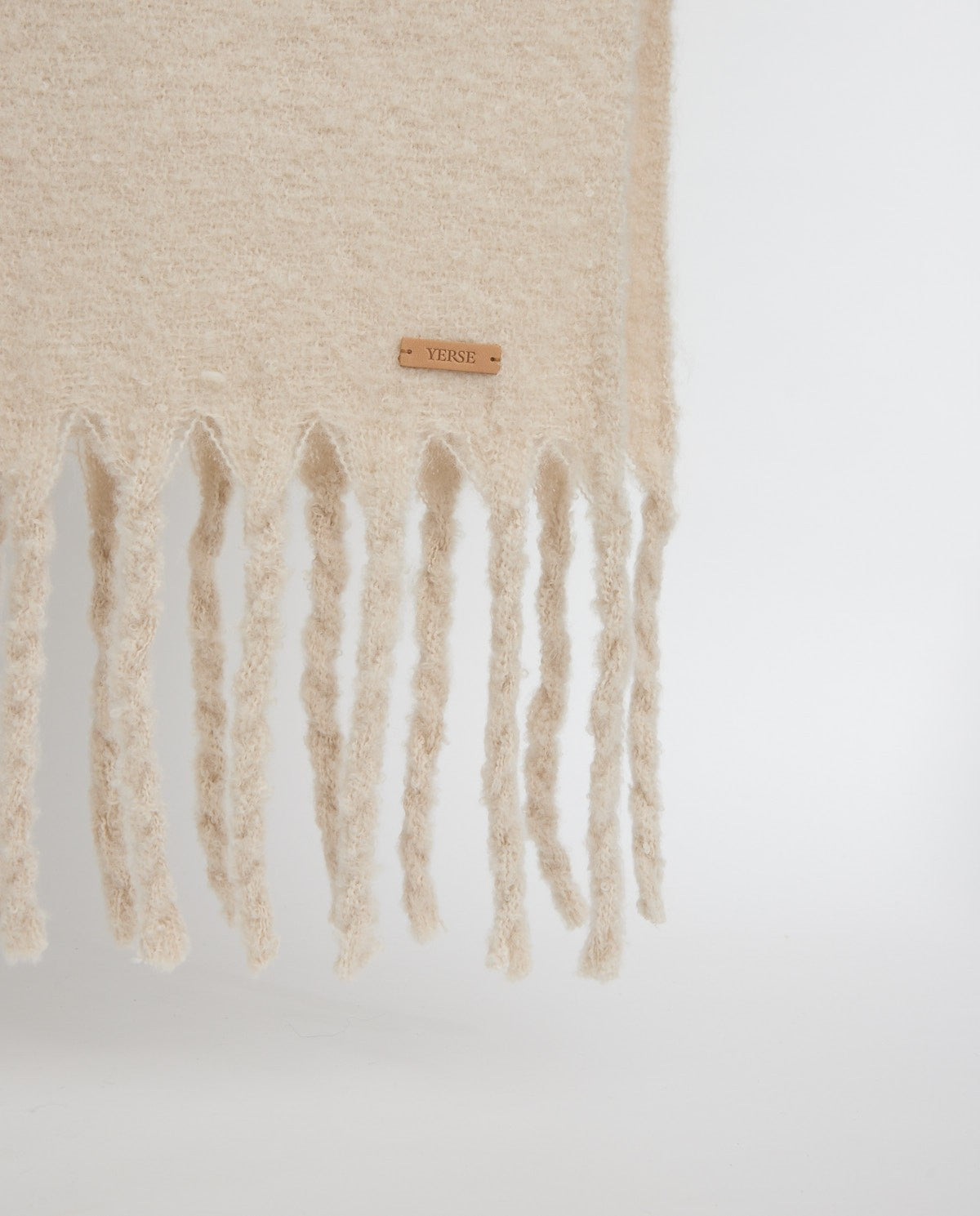 Long soft scarf in off-white by YERSE