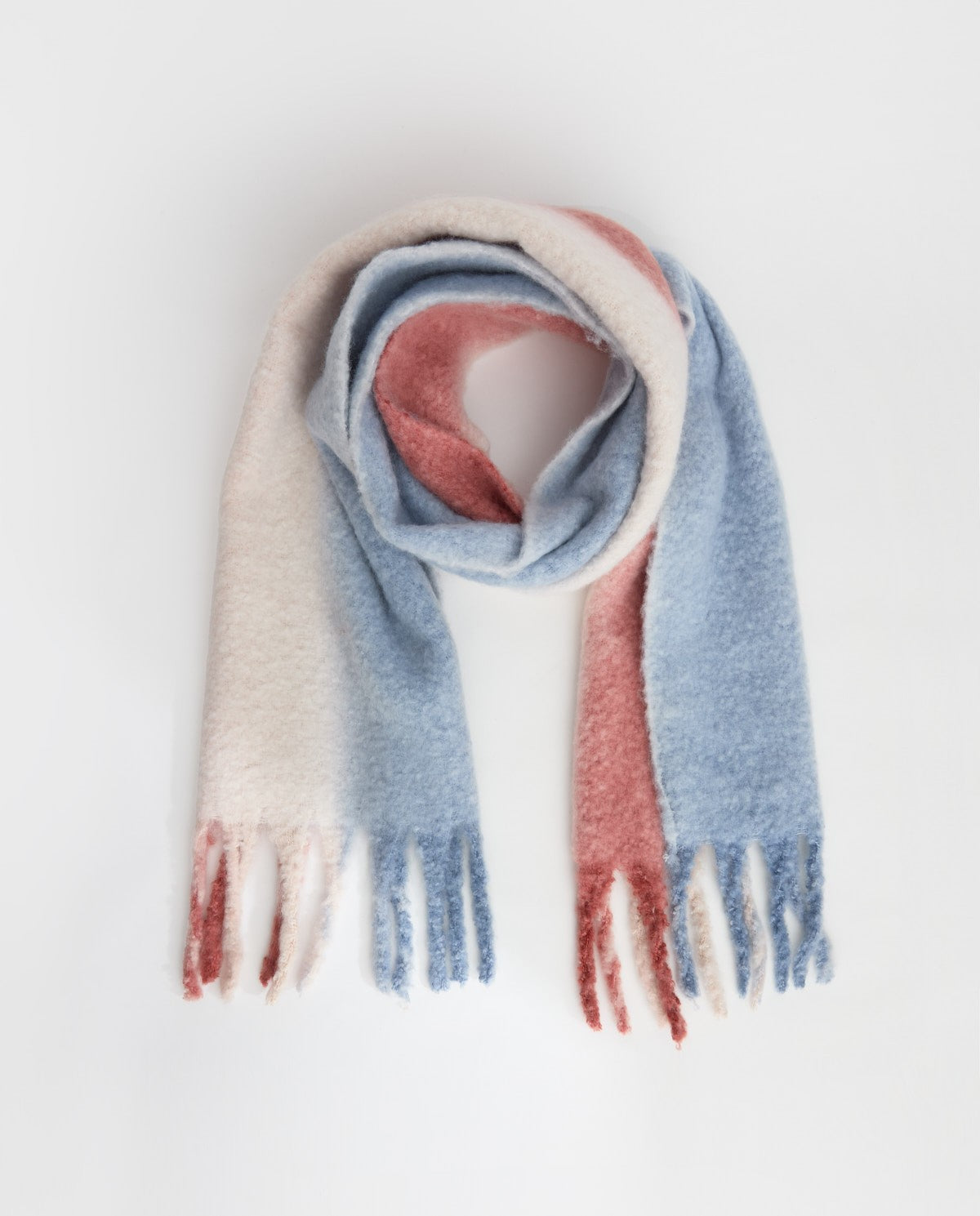 Gradient colour scarf in terracota by YERSE