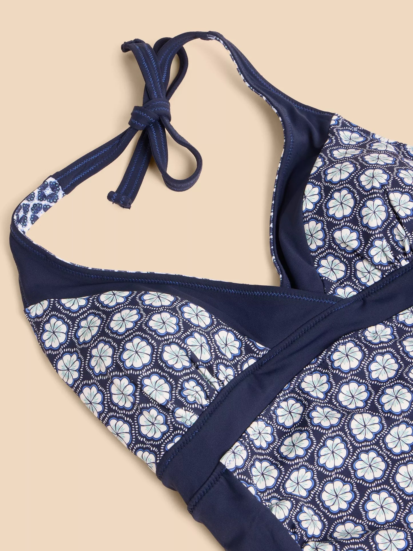 Sunshine Reversible Swimsuit in Navy by WhiteStuff