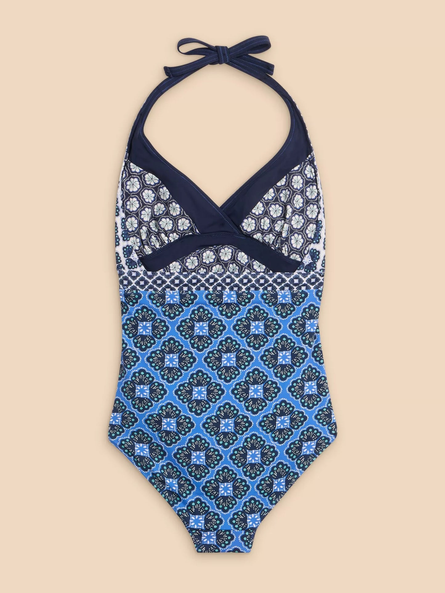 Sunshine Reversible Swimsuit in Navy by WhiteStuff