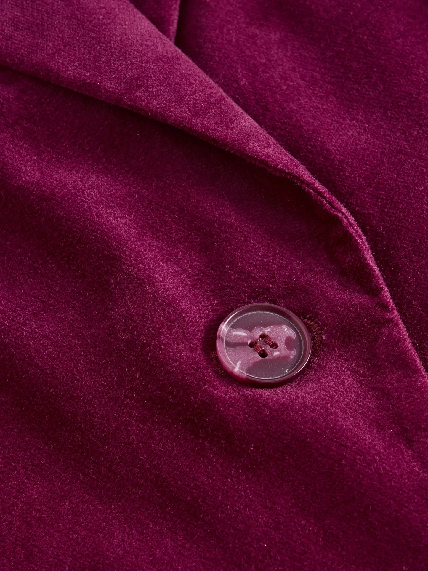 Kamila Velvet Coat in Plum by WhiteStuff