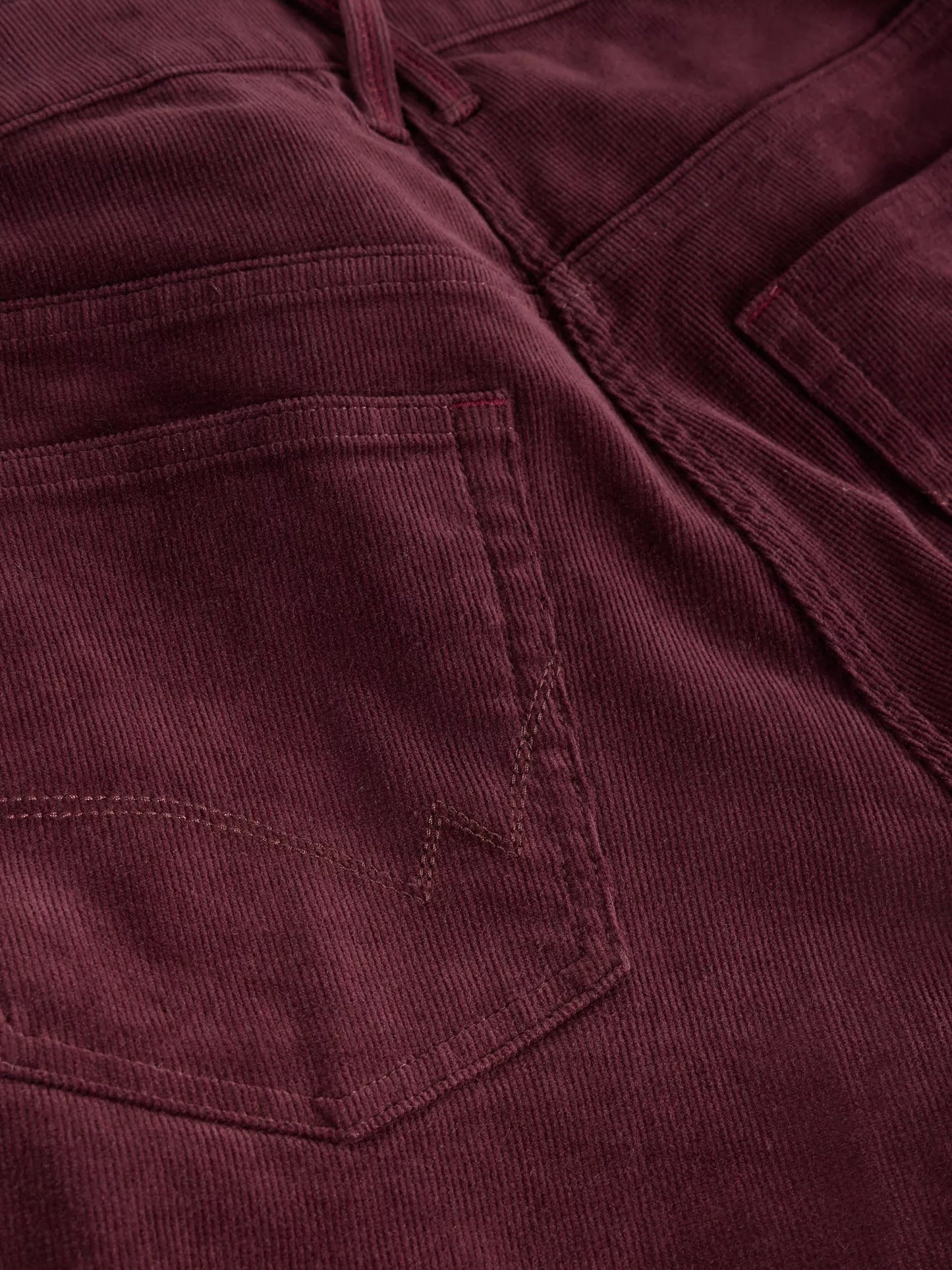 Brooke Cord Straight Trouser in Plum by WhiteStuff