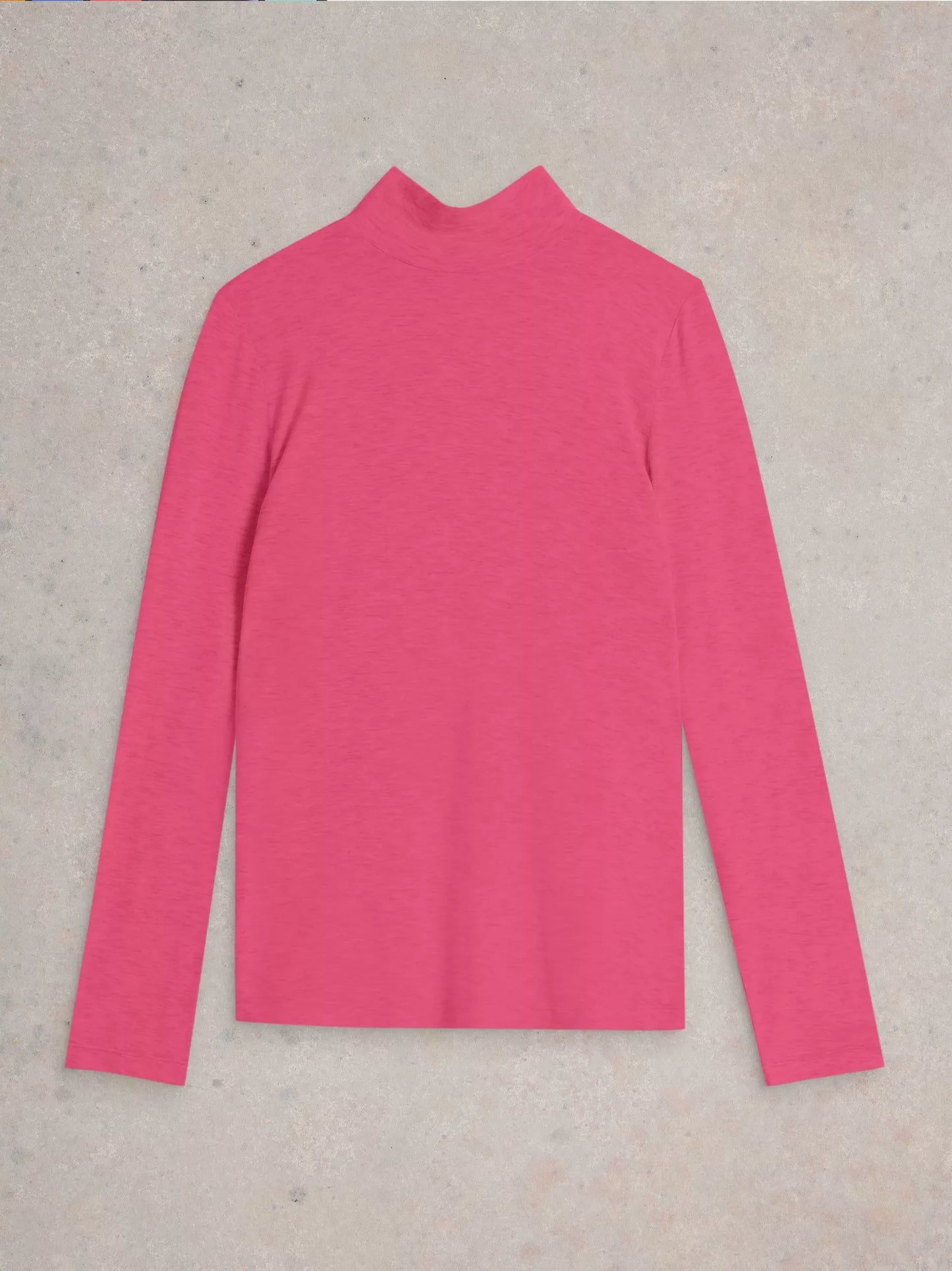 Camille High Neck Tee in Pink by WhiteStuff