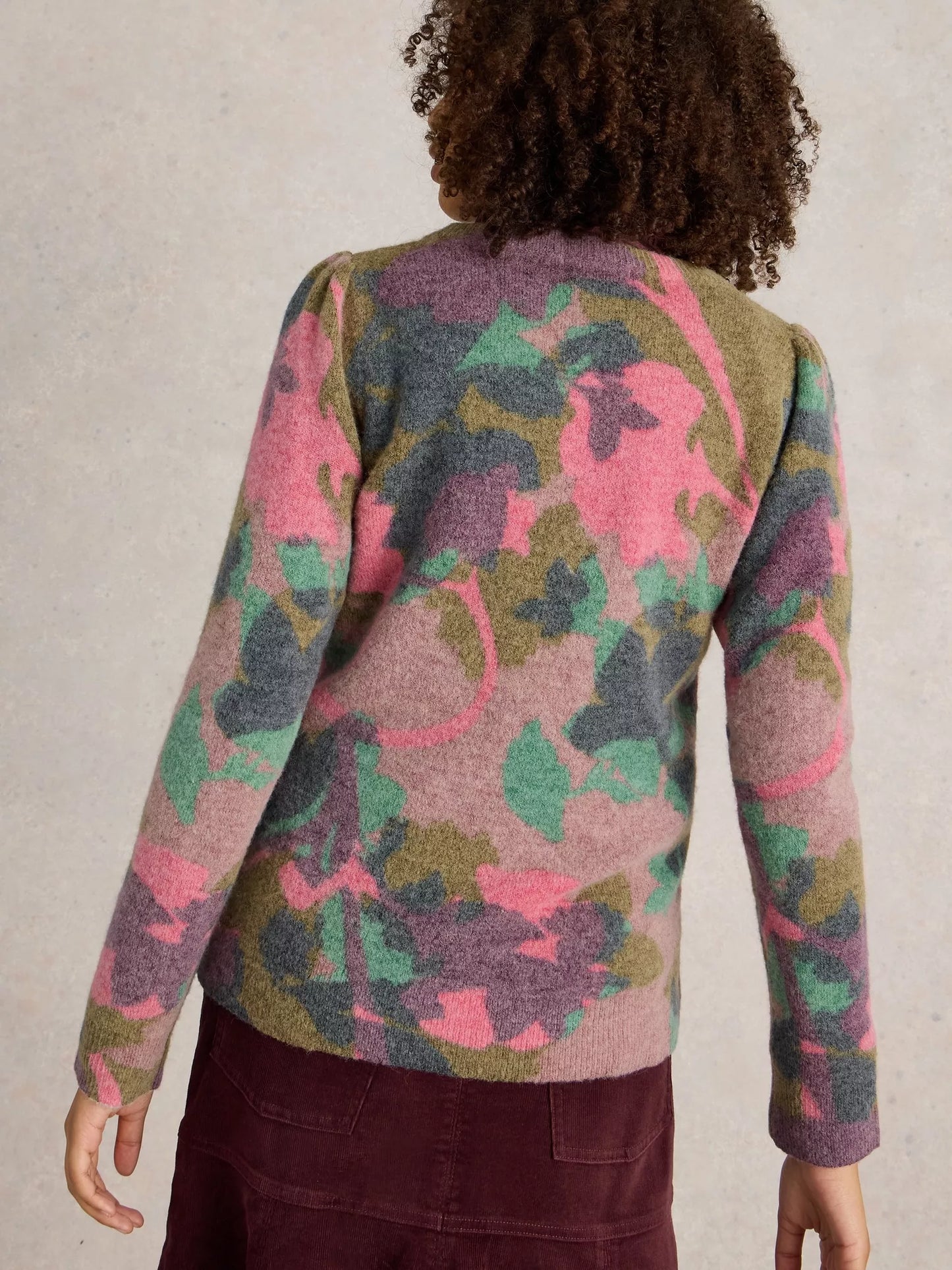 Jodie Printed Floral Jumper by WhiteStuff