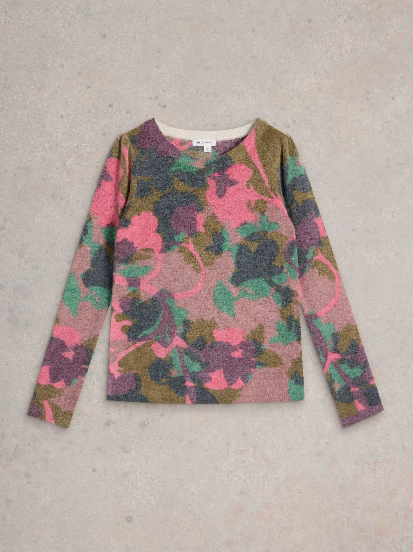 Jodie Printed Floral Jumper by WhiteStuff