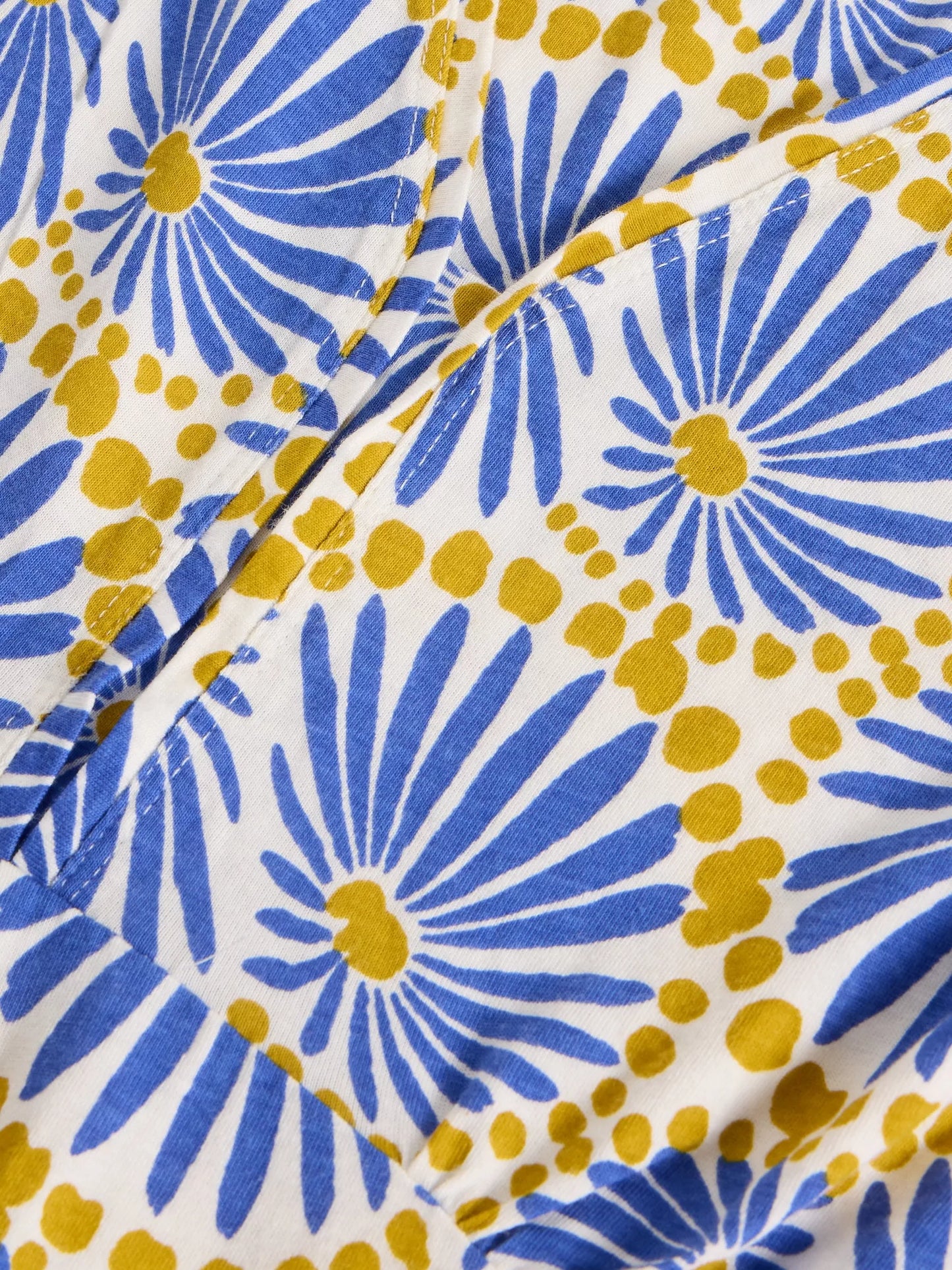 Megan Jersey Midi Dress in Blue Print by White Stuff