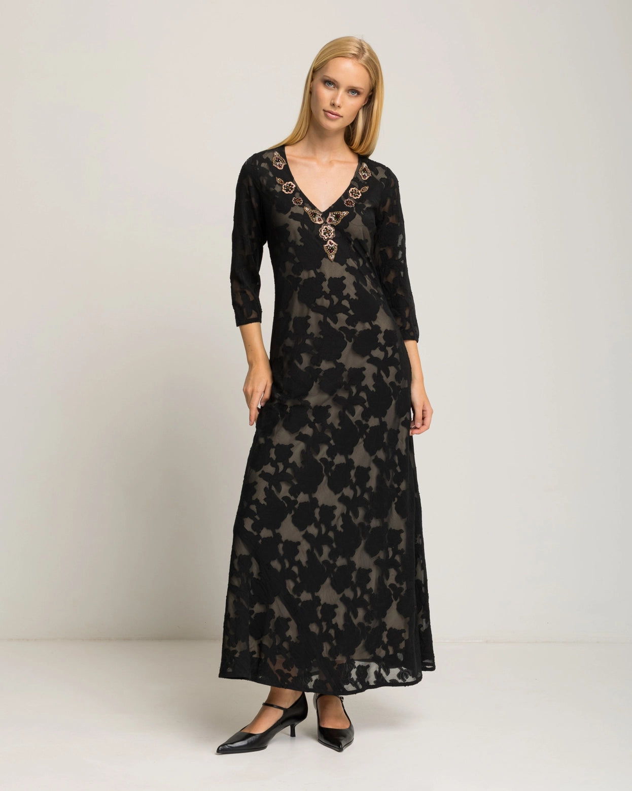 Ambria Black Velvet Dress by NIZA