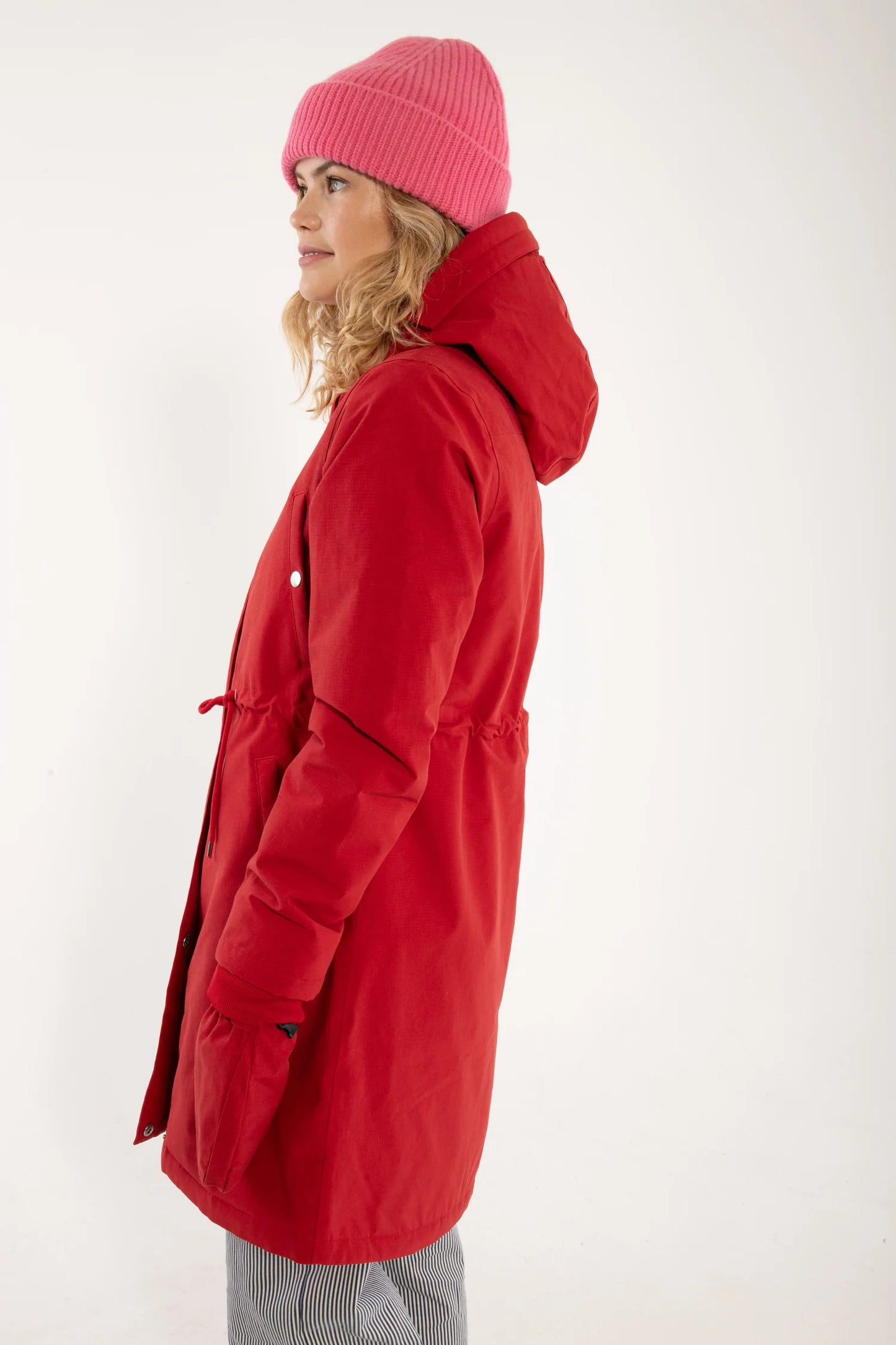 Danenora winter Parka in Red by Danefae