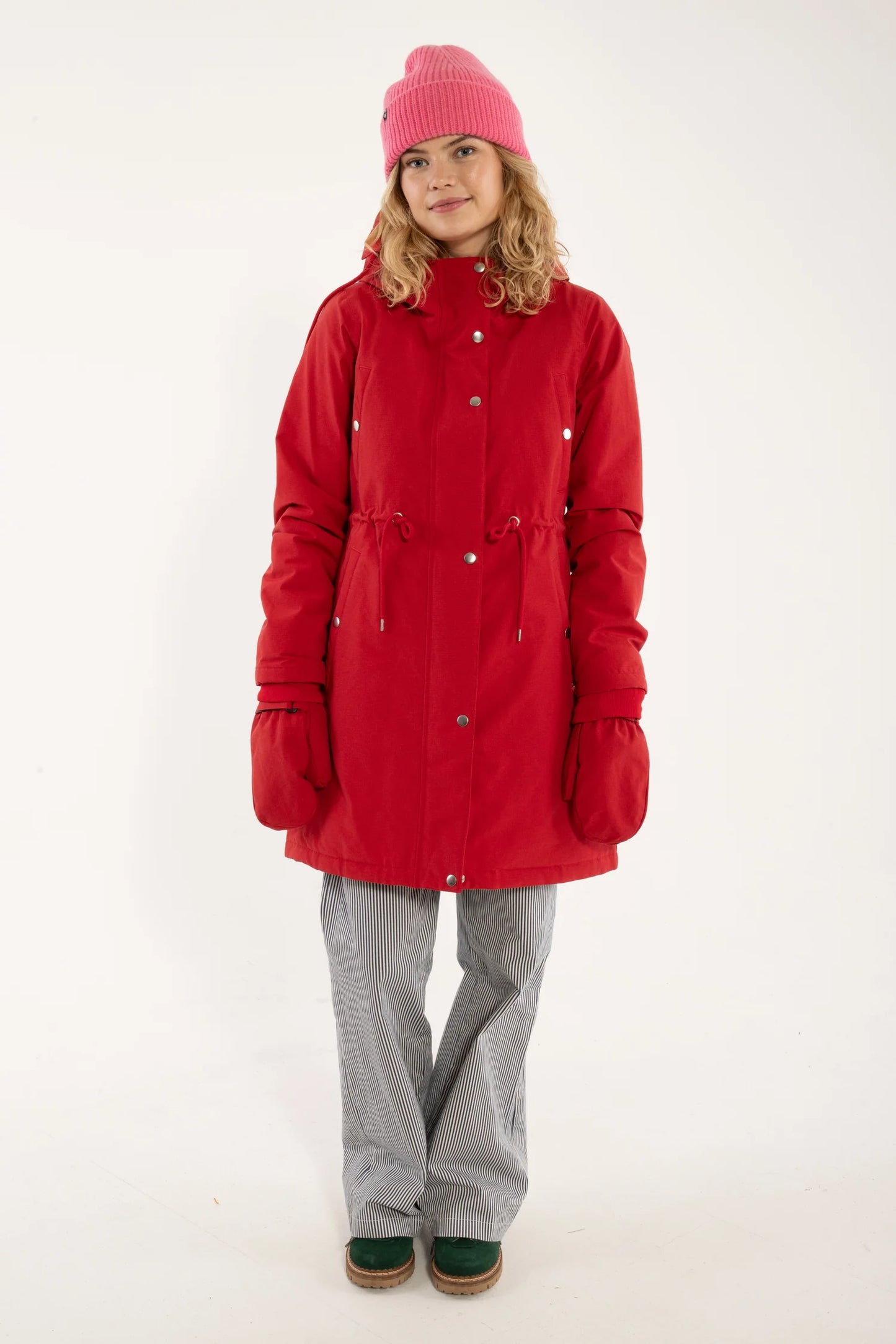 Danenora winter Parka in Red by Danefae