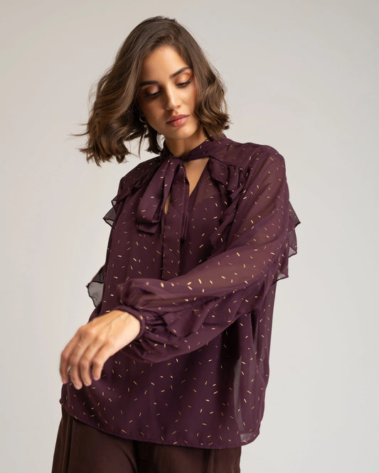 Eggplant Lace Camisole Tessala by NIZA