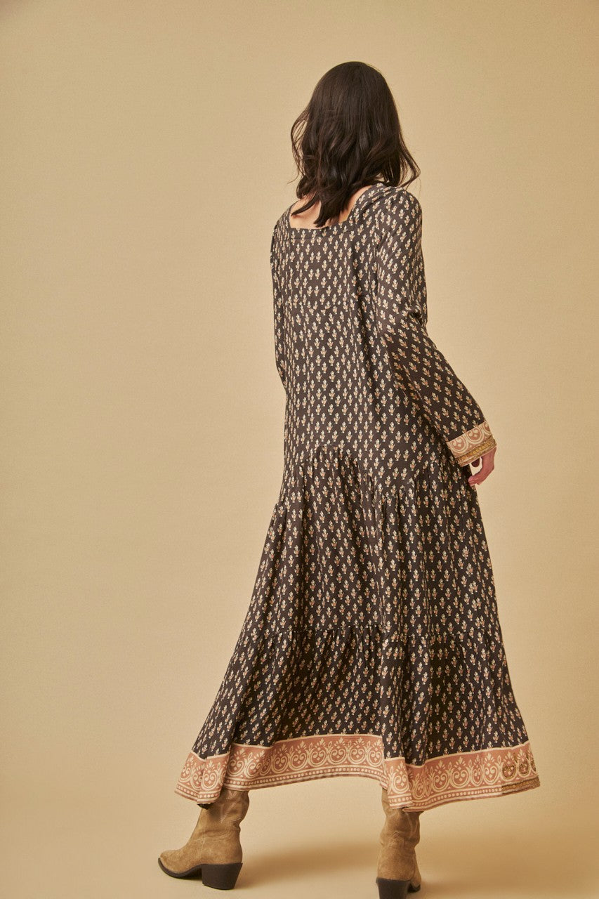 Ethnic long print dress by NKN