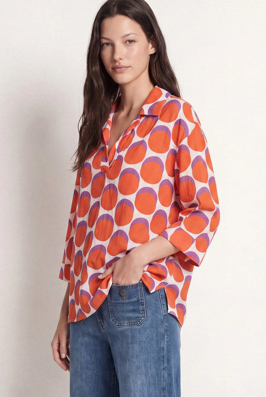 Autazes Polka Dot Blouse