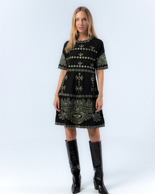 Berta Embroidered Dress by NIZA
