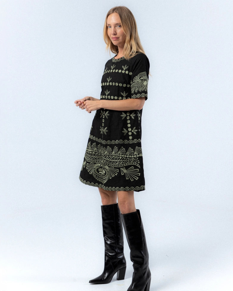 Berta Embroidered Dress by NIZA