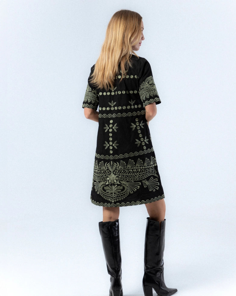 Berta Embroidered Dress by NIZA