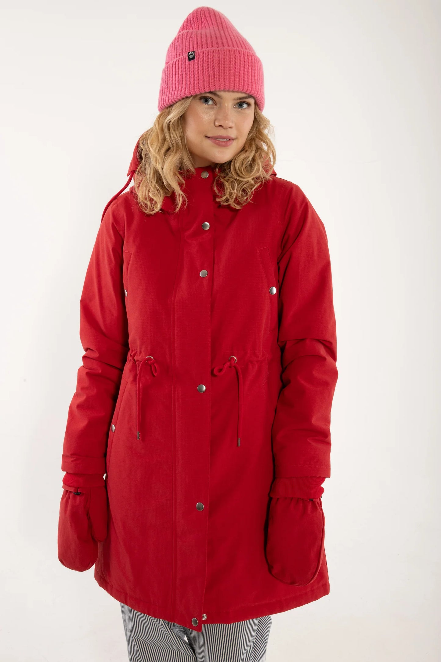 Danenora winter Parka in Red by Danefae