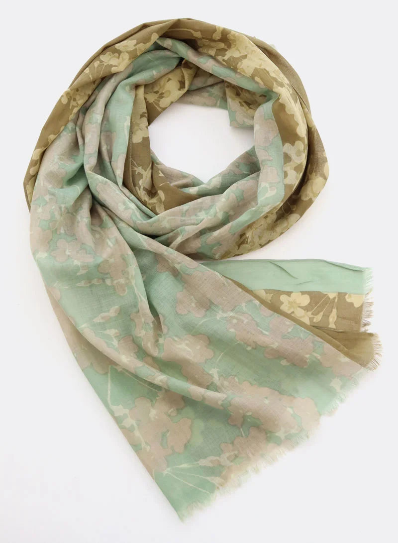 Ada Olive 100% Organic Cotton Scarf by DJIAN