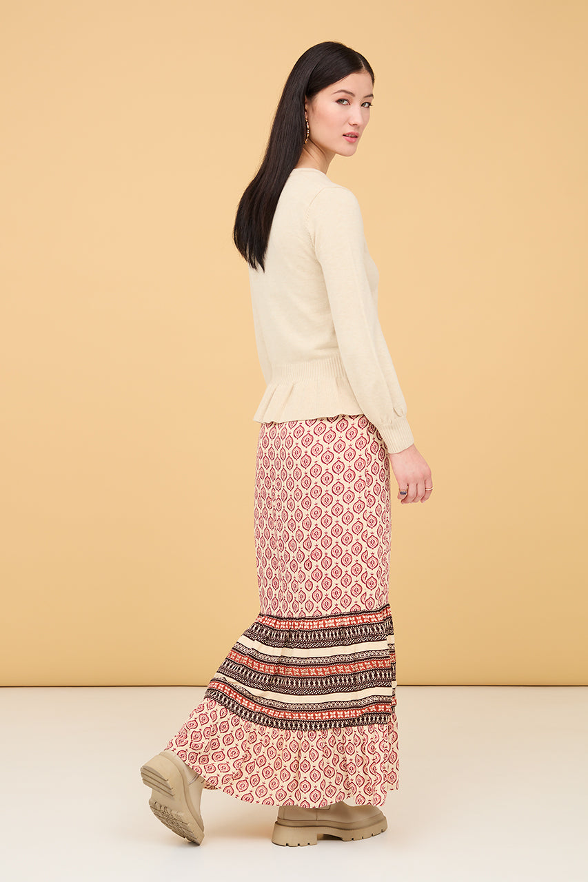 Long skirt with side opening by NUD