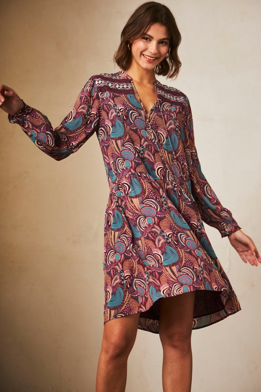 Sort Retro Print dress by NKN