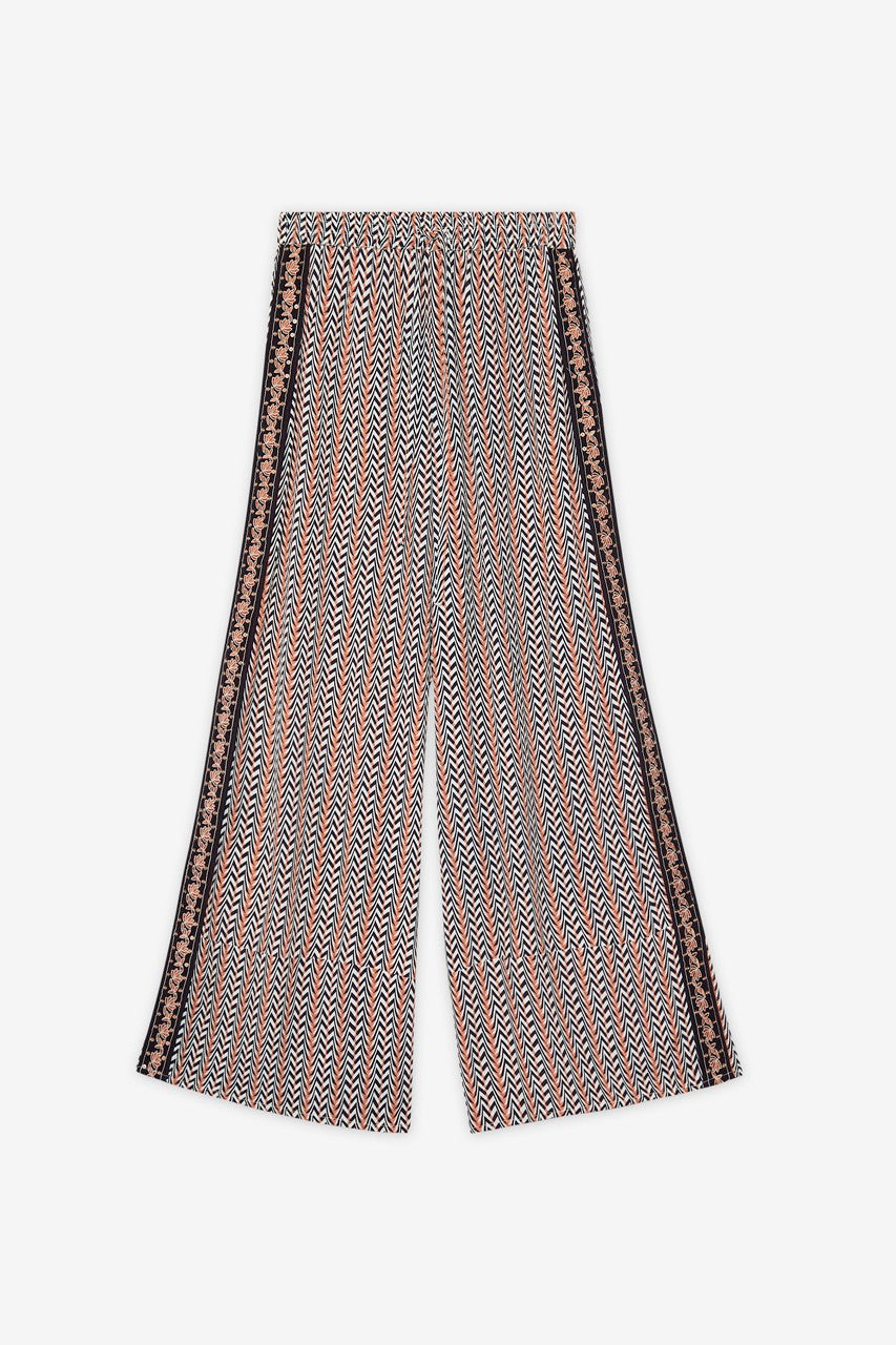 Geometric Print Straight Trouser by NKN