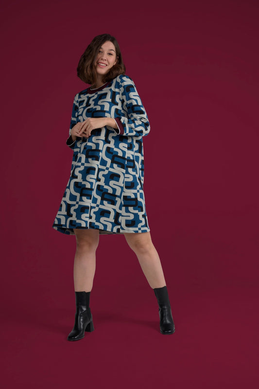 Caligraphy Print Dress by MADE IN SENS