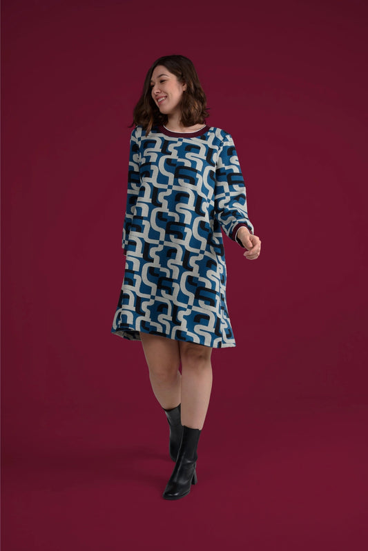 Caligraphy Print Dress by MADE IN SENS