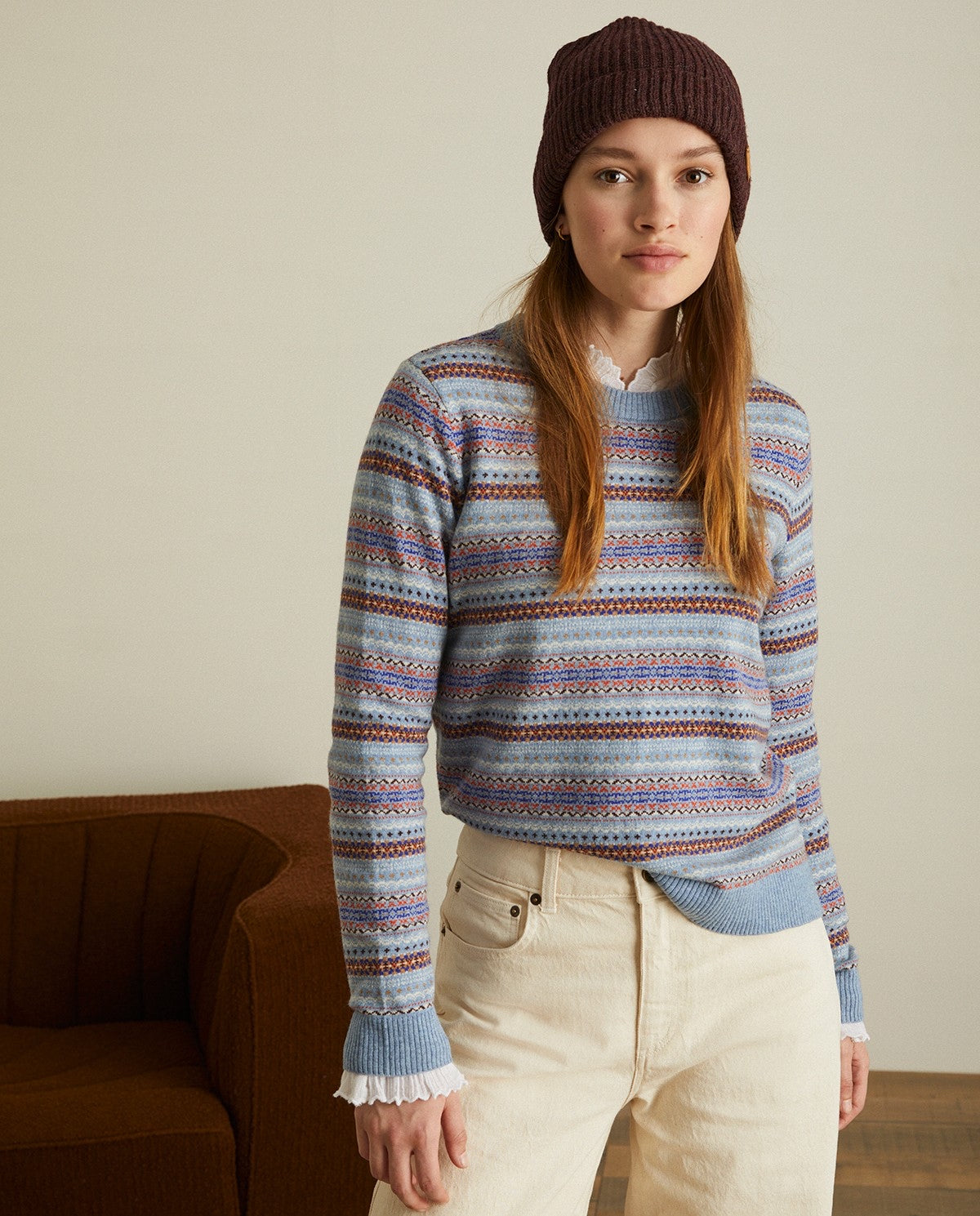 Wool-blend striped sweater by YERSE