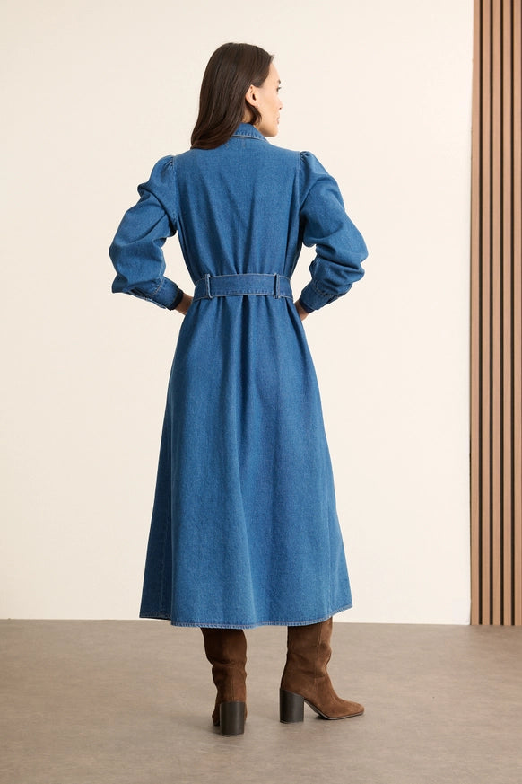 Babette Denim Shirt Dress by GARANCE PARIS